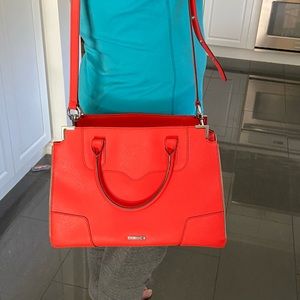 Rebecca mink off amorous red scarlet bag